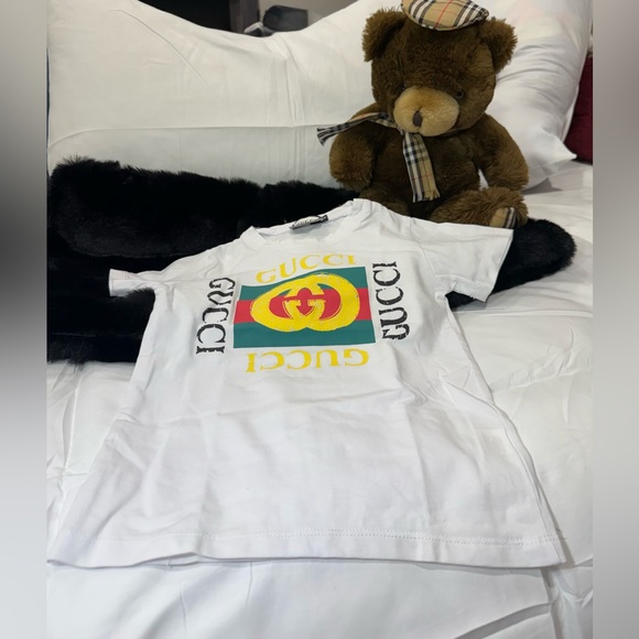 Gucci Other - Gucci Kids White Tee with Multicolor Logo